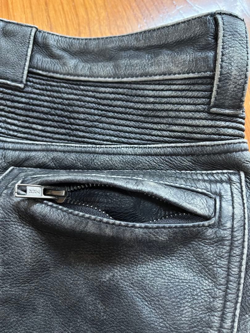 ［未使用品］ライディングレザーパンツ　Mサイズ　送料込み