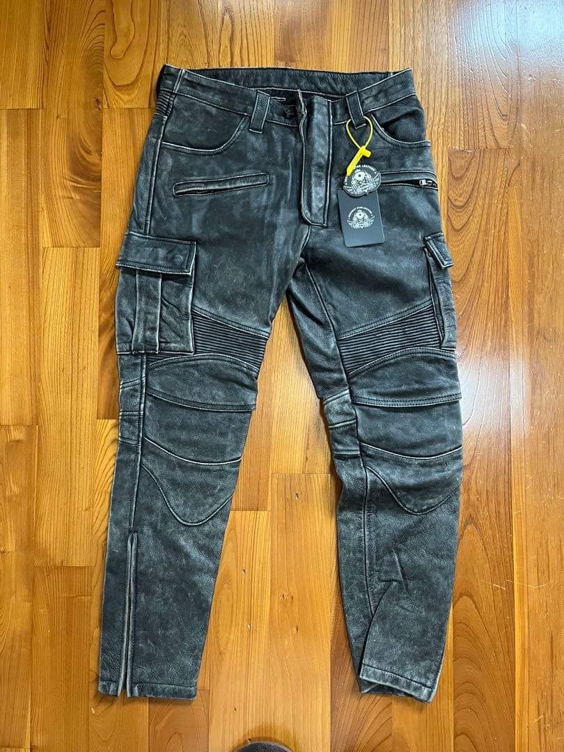 ［未使用品］ライディングレザーパンツ　Mサイズ　送料込み