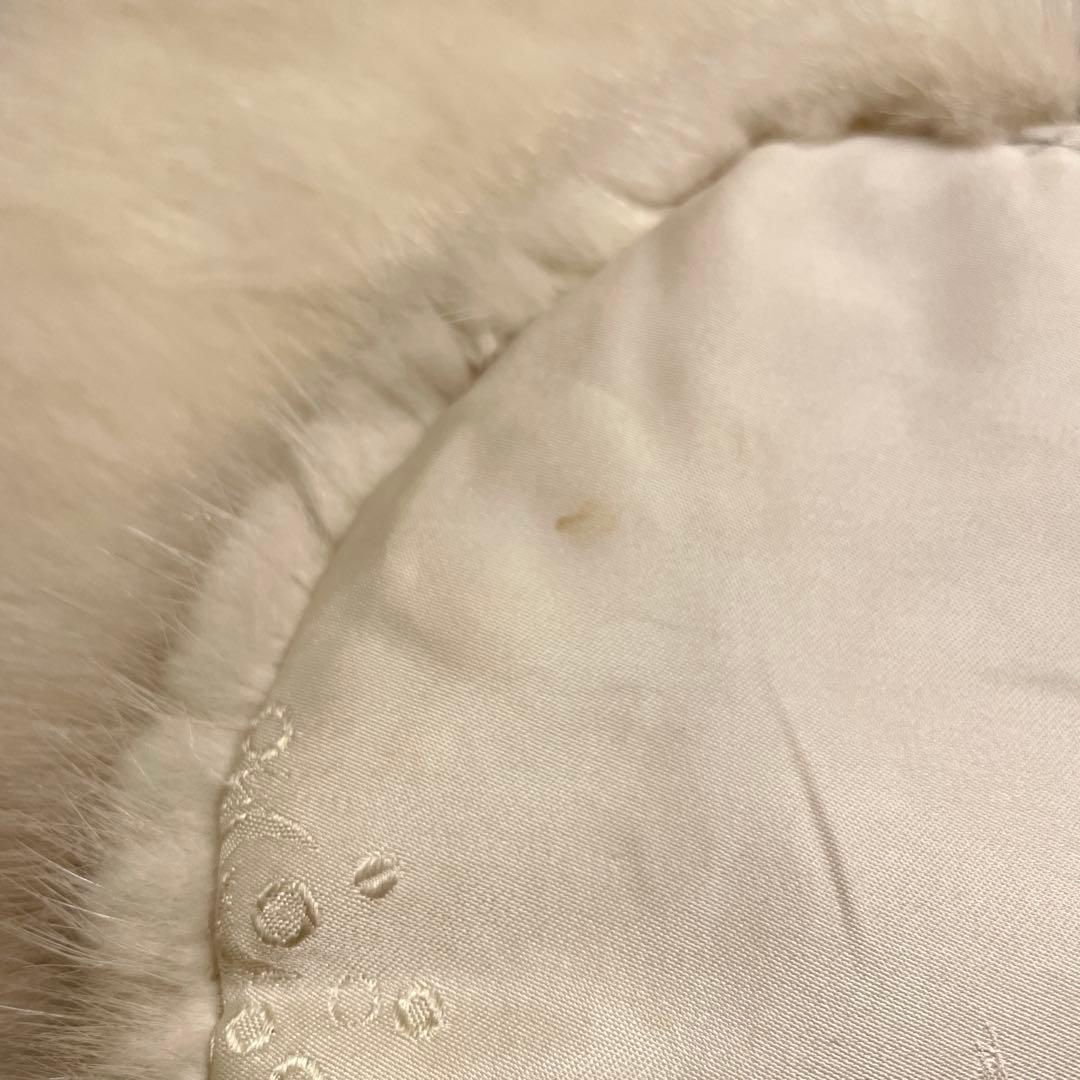 【高級✨】パールミンク リアルファー　ポンチョ ケープ　本毛皮　毛並み◎