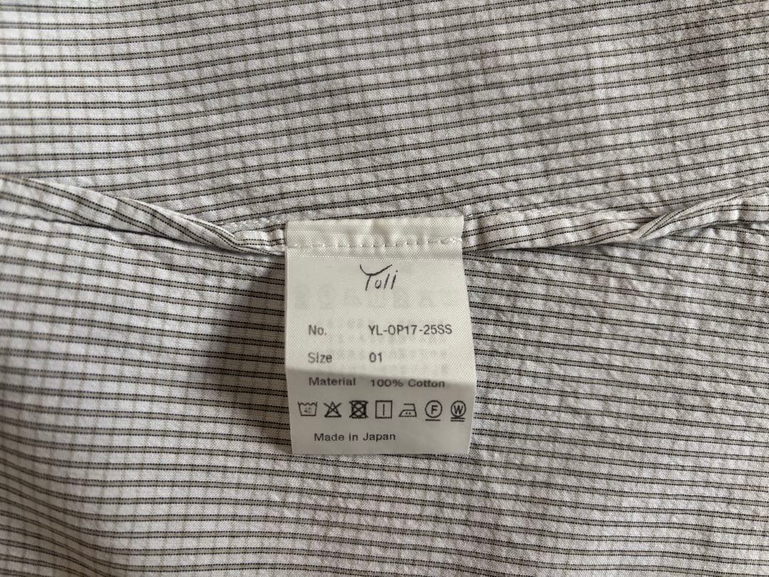 ワンピース 2025SS Yoli Check boatneck onepiece