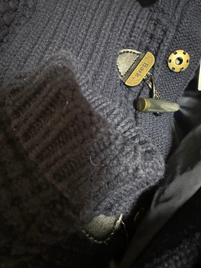 Bark ネイビー ダッフルコート