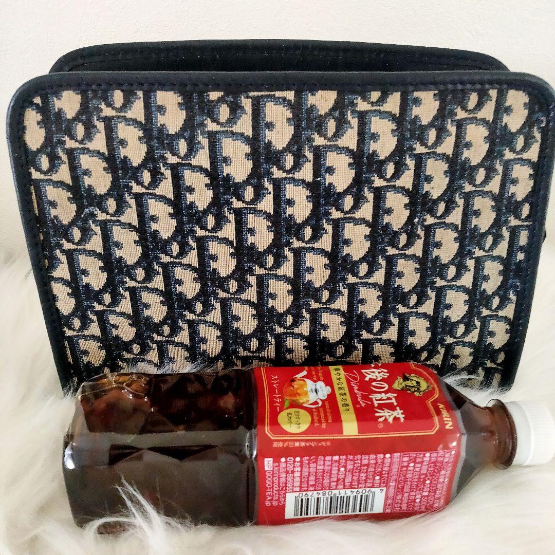 Dior ロゴ クラッチバッグ トロッター ディオール キャンバス レザー