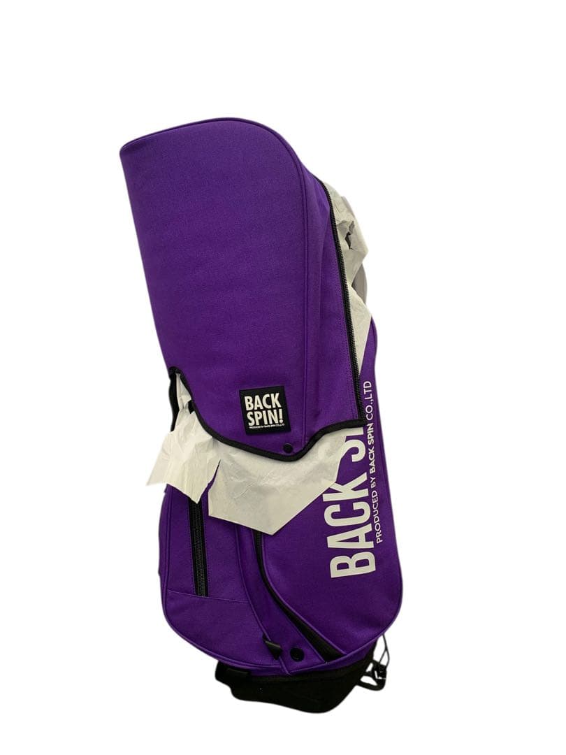 【開封済・未使用】BACK SPIN! スタンドキャディバッグ パープル ゴルフ