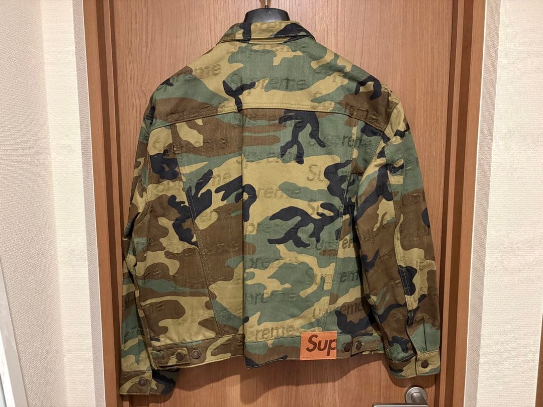 ジャケット・アウター Supreme Jacquard Denim Trucker Jacket