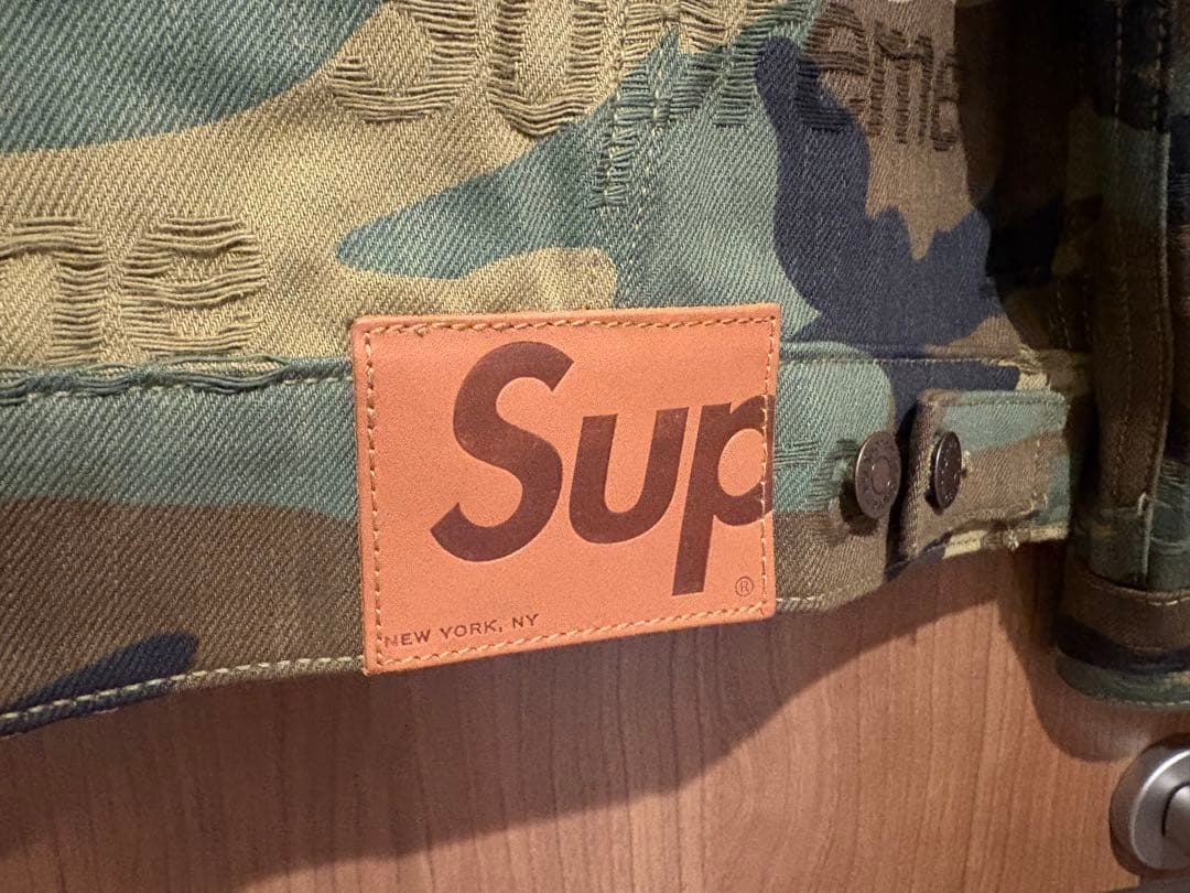 ジャケット・アウター Supreme Jacquard Denim Trucker Jacket