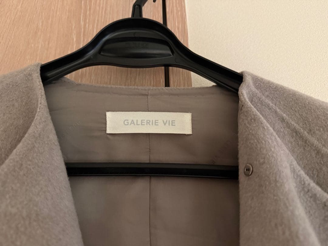 ギャルリーヴィー　ウールダブルフェイス カラーレストレンチコート