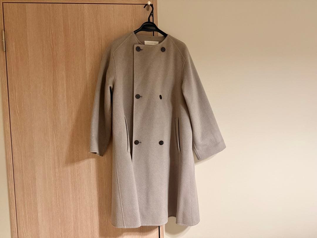 ギャルリーヴィー　ウールダブルフェイス カラーレストレンチコート