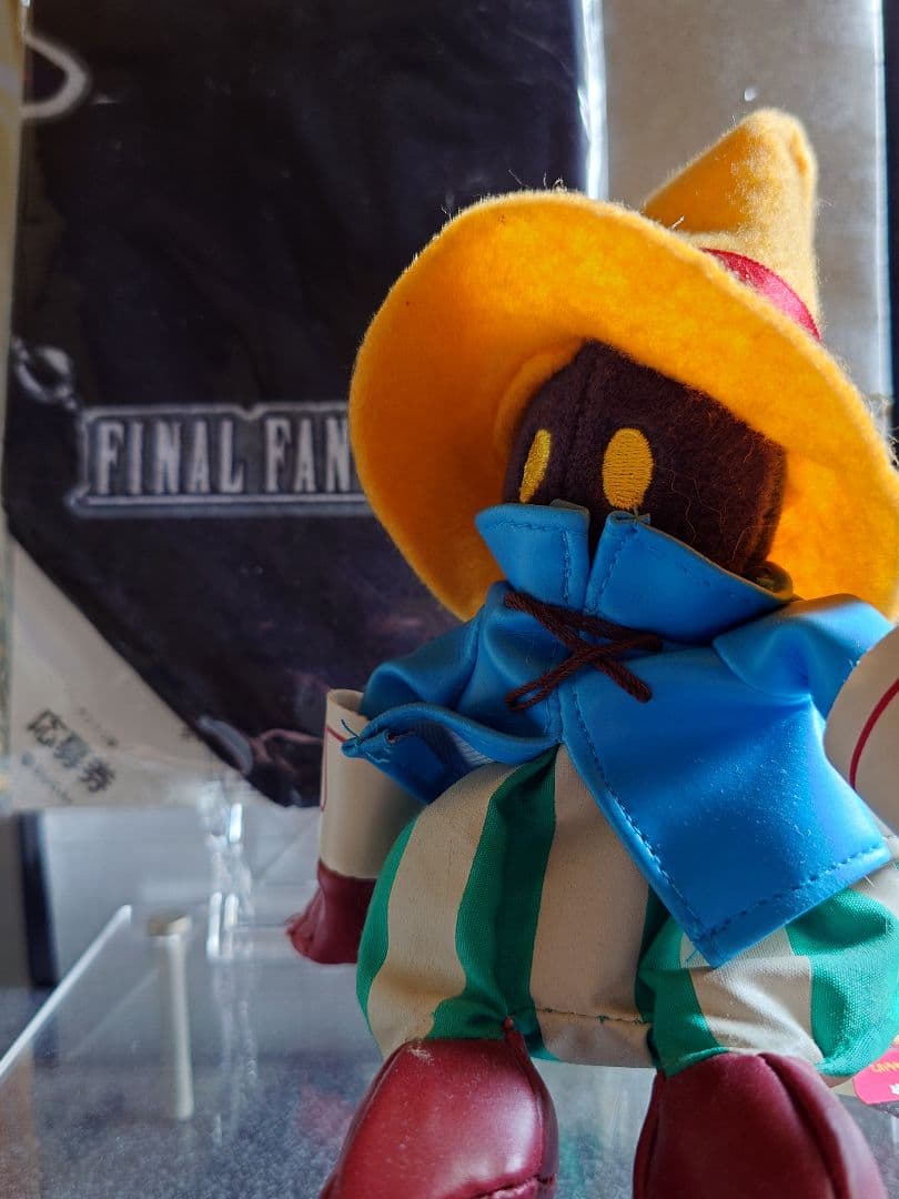 黒魔導士ビビ ぬいぐるみ & ファイナルファンタジーⅩ バンダナ予約特典 当時物