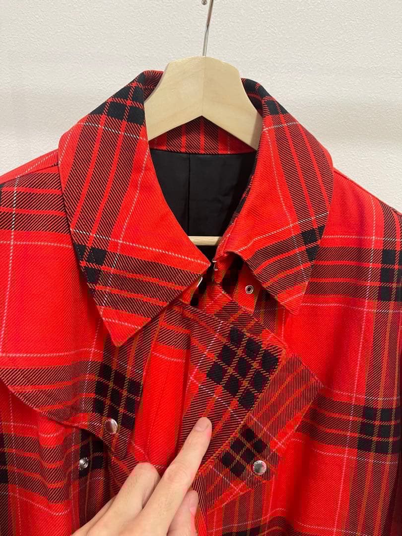 JOHN LAWRENCE SULLIVAN チェック柄ロングコート