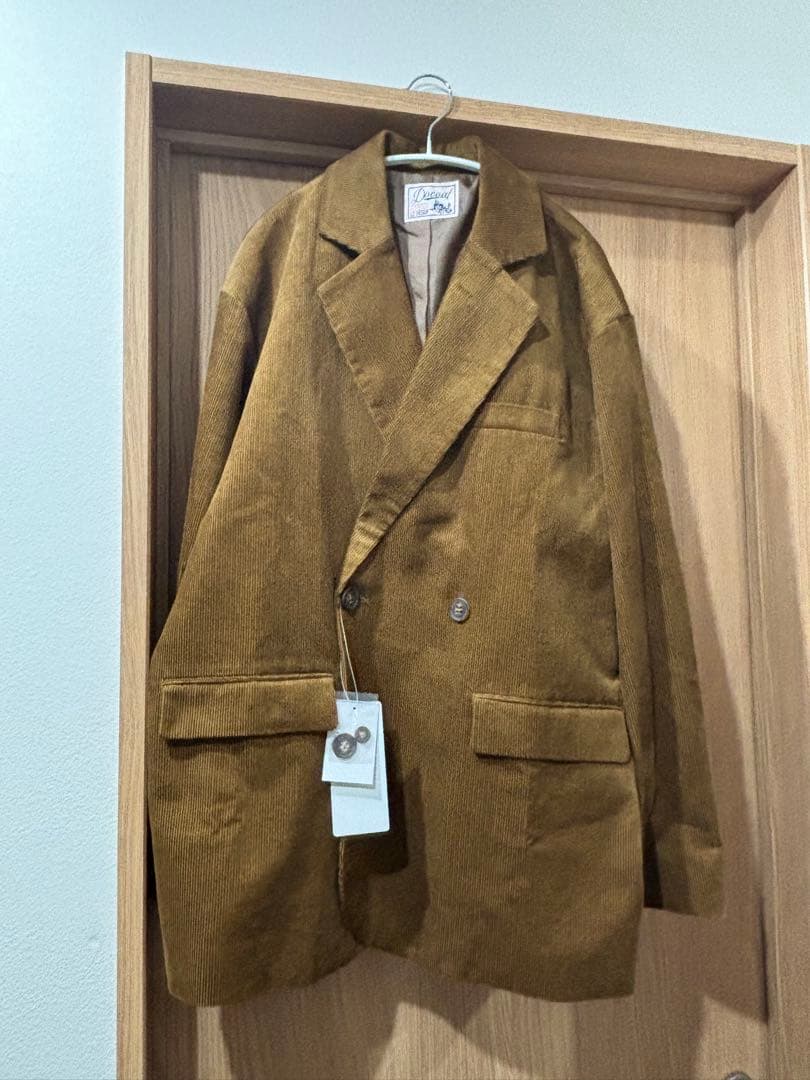 新品タグ付◆DISCOAT ディスコートコーデュロイWブレストジャケット