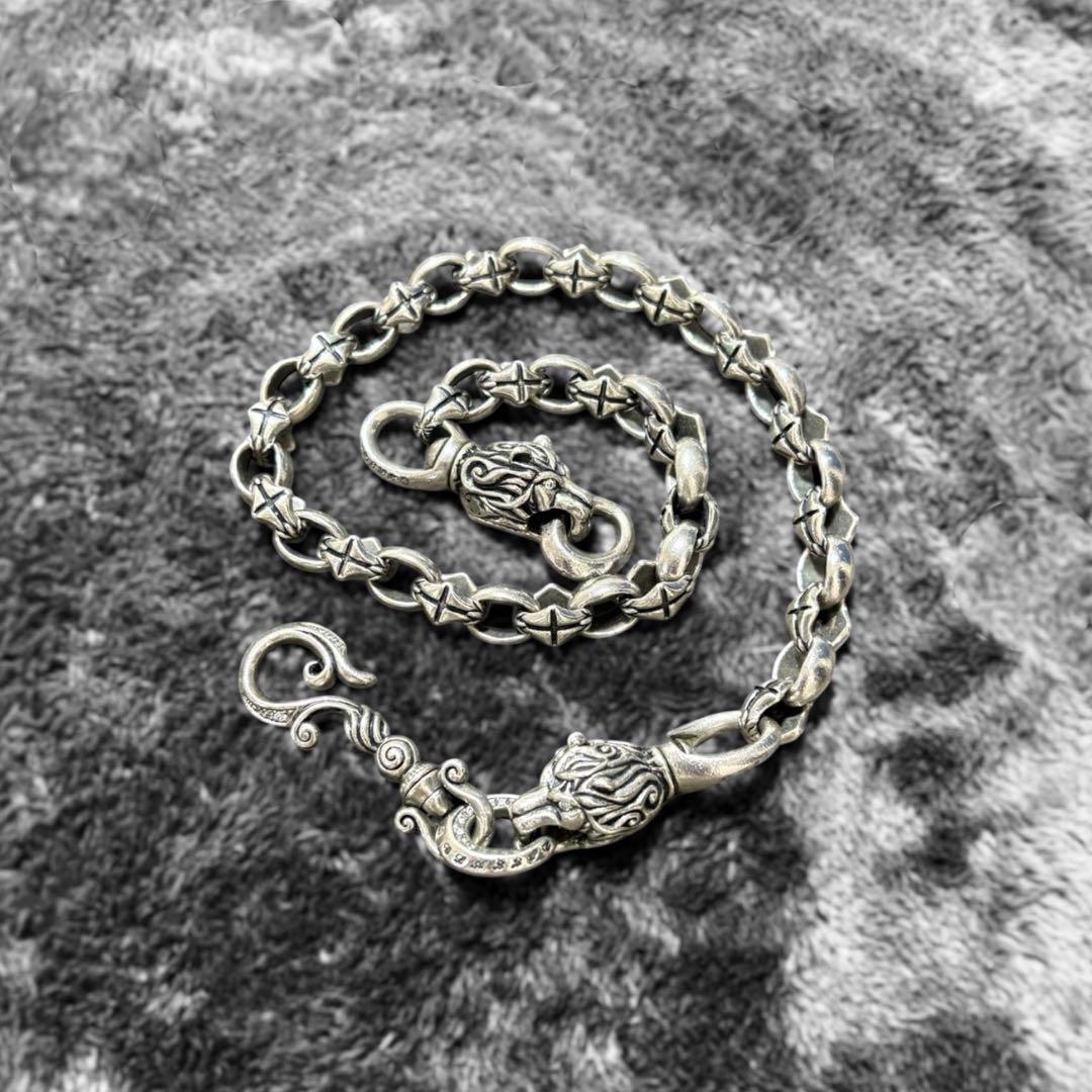 小物 artemis classic lion head wallet chain