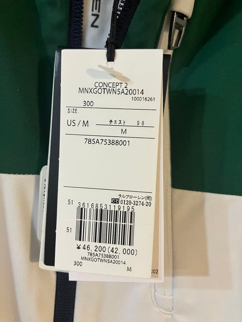 RLX ゴルフ カラーブロック パッカブル ジャケット M ラルフローレン