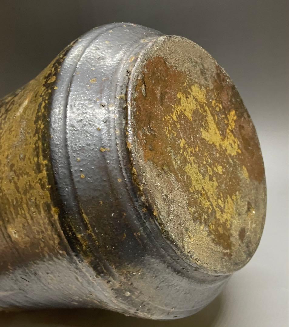 桂又三郎識　古丹波　朝倉山椒壺　下駄底 　d519