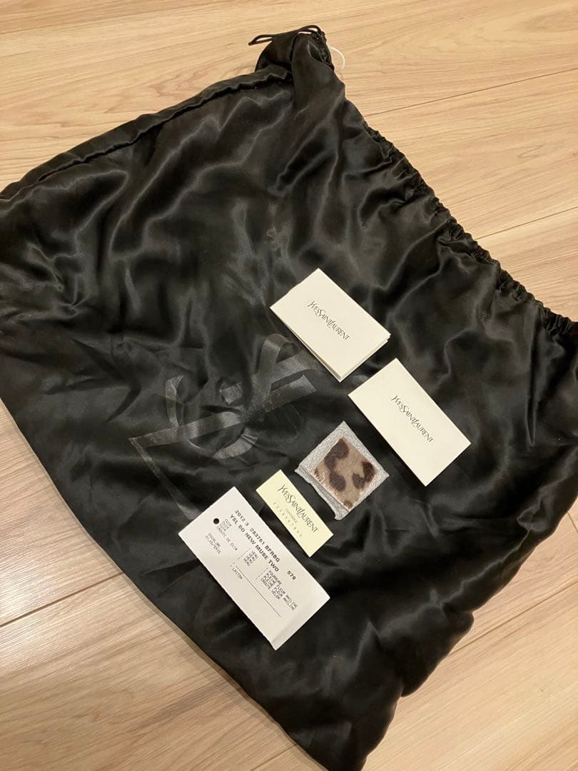 【レア】イヴサンローラン ヒョウ柄バッグ ミューズトゥ