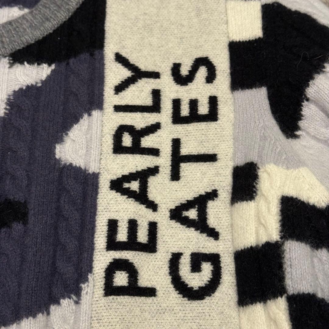 PEARLY GATES カモフラ ゴルフニットセーター サイズ6 XL 迷彩柄