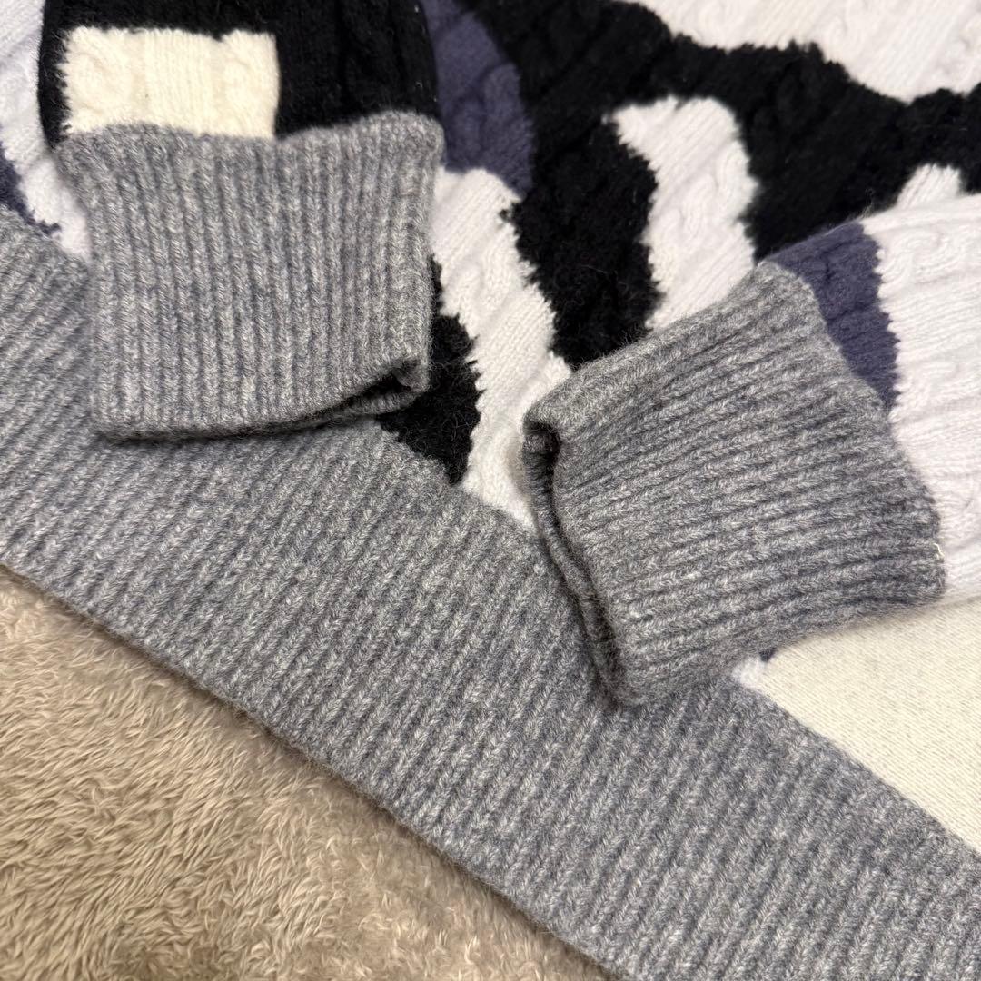 PEARLY GATES カモフラ ゴルフニットセーター サイズ6 XL 迷彩柄