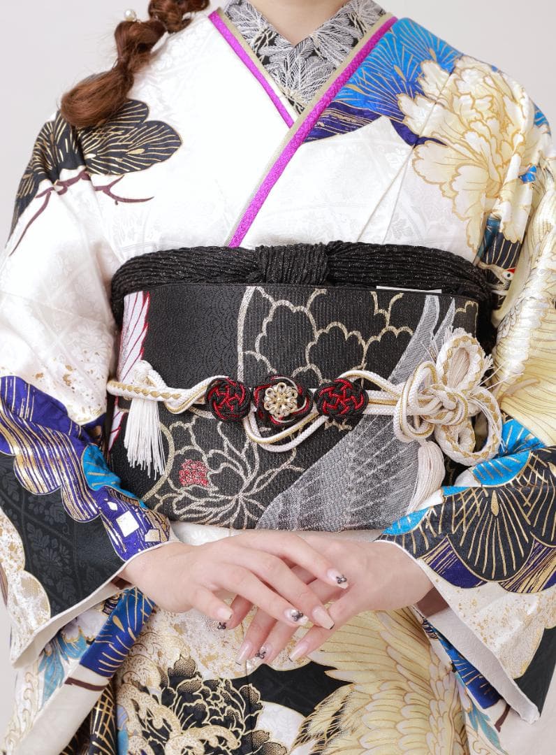 ≪美品≫正絹　振袖9点フルセット【860】【155cm~165cmの方用】