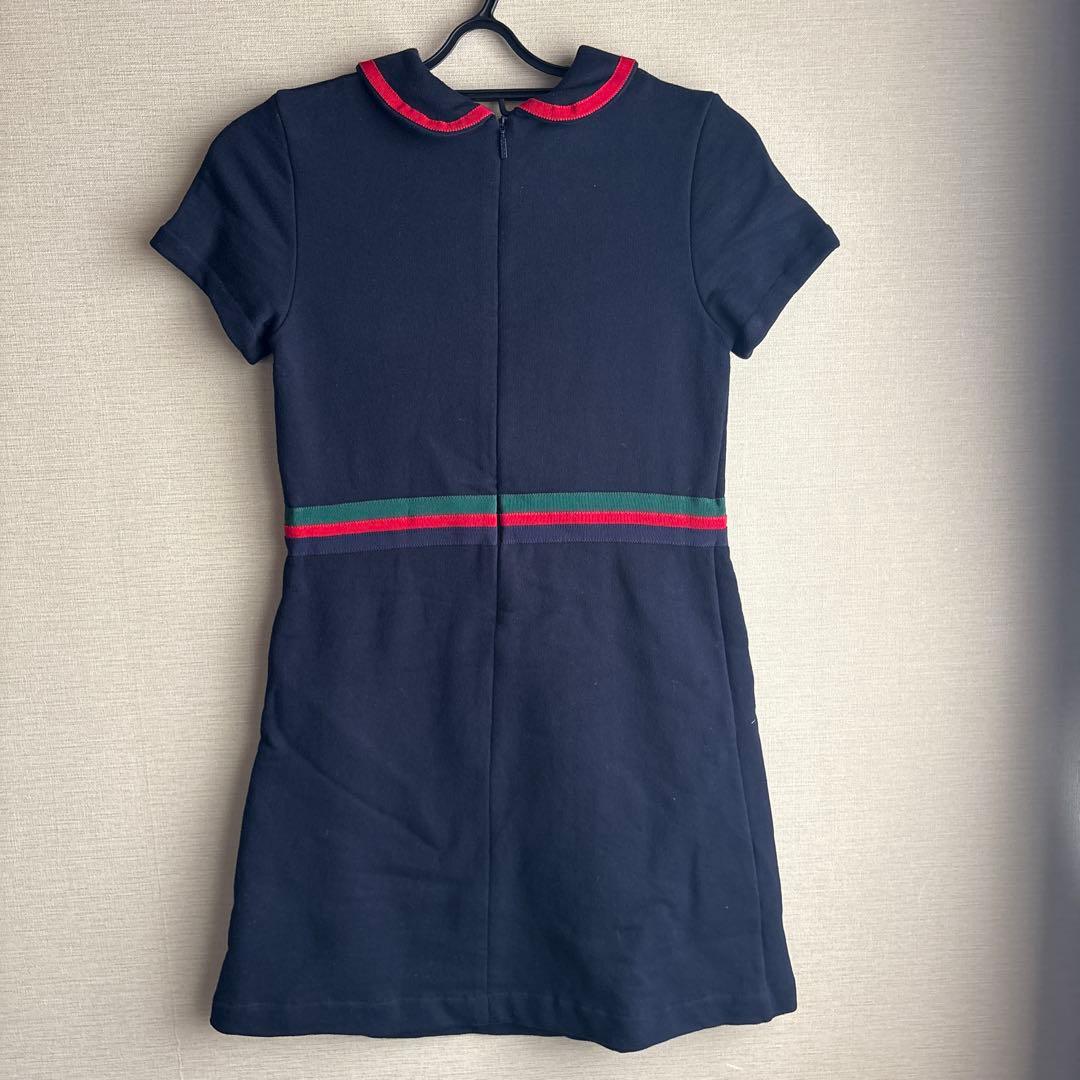 GUCCI ネイビー 半袖ワンピース