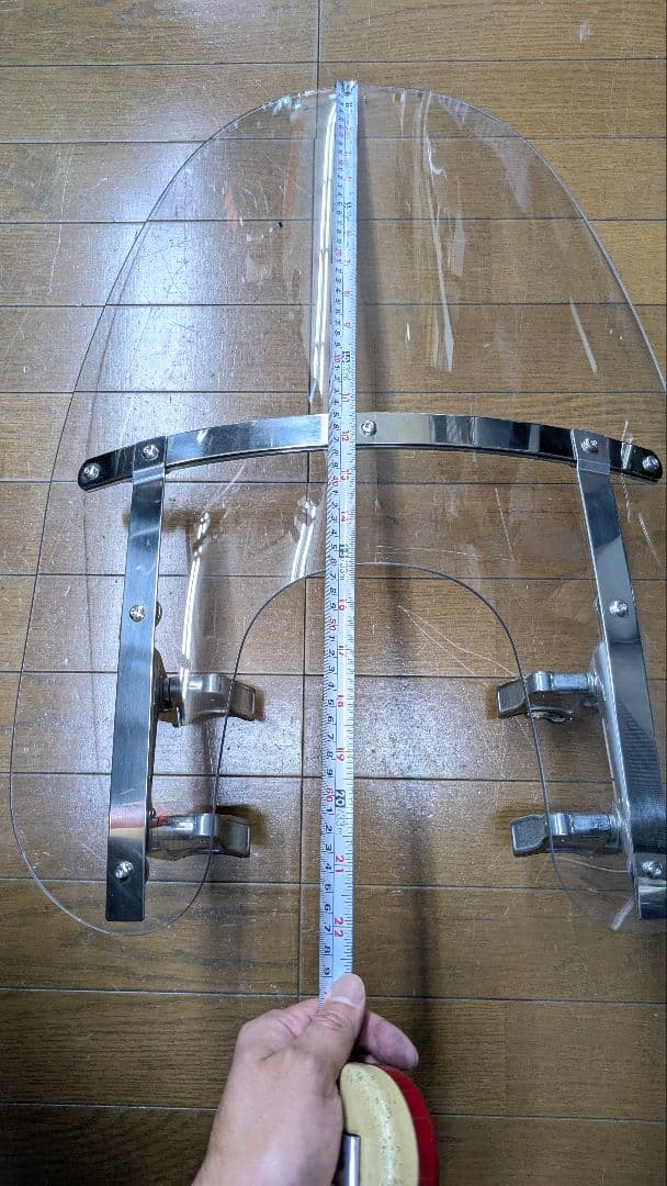 ハーレー用　クイックリリースウインドシールド　クリア　スポーツスター用