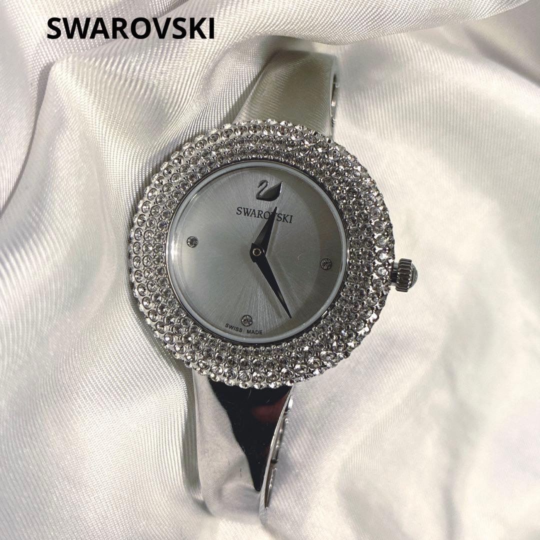 【新品電池】スワロフスキー 腕時計 ウォッチ 5483853 クリスタル