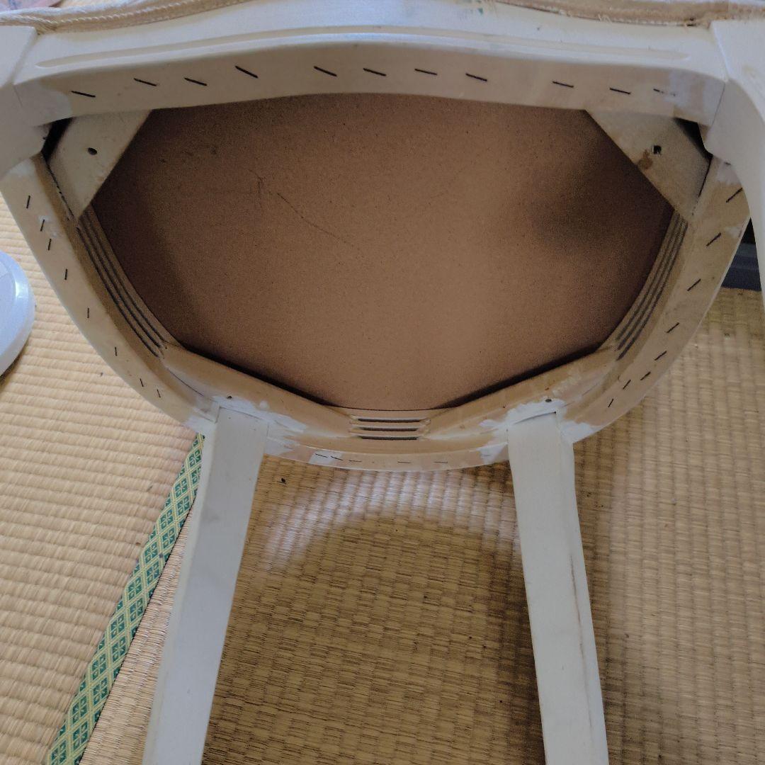 ロココ調　ホワイト クラシックチェア 使用感あり　ホワイト植木鉢金のなる木