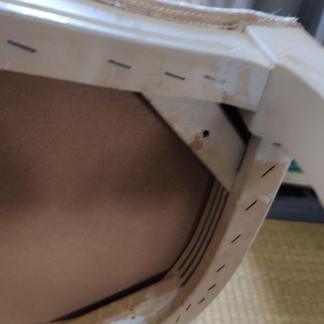 ロココ調　ホワイト クラシックチェア 使用感あり　ホワイト植木鉢金のなる木