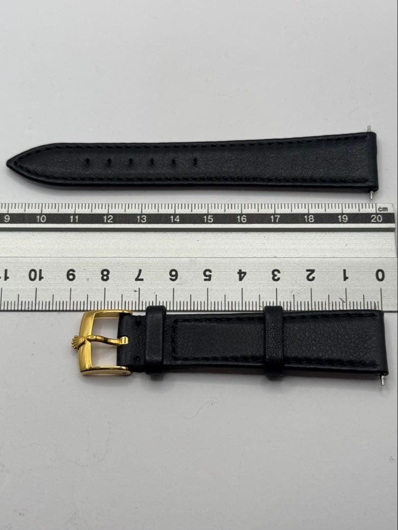 ＲＯＬＥＸ　１９ｍｍ純正皮ベルト　純正ＧＦ尾錠　純正バネ棒　未使用品