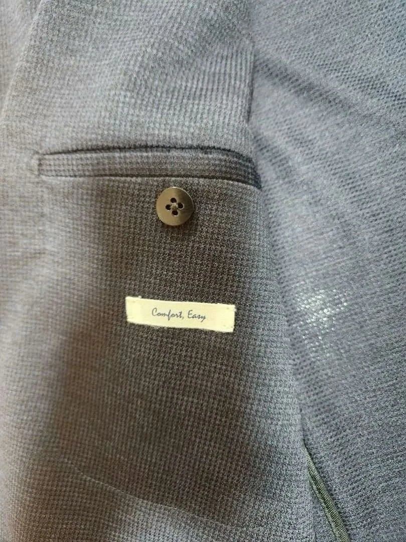 ハウンドトゥース テーラードジャケット48 ネイビー