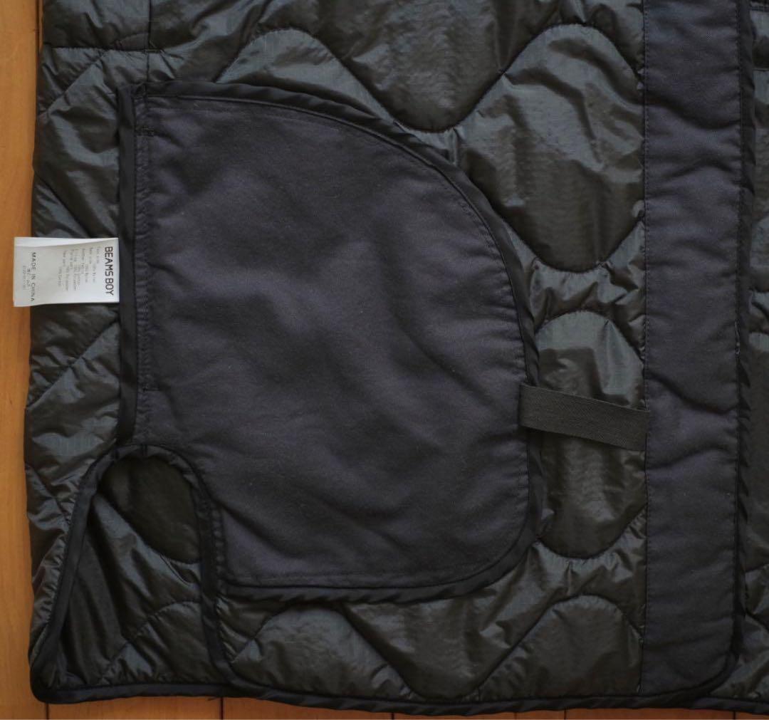 BEAMS BOY リップサーモライナーベスト キルティング