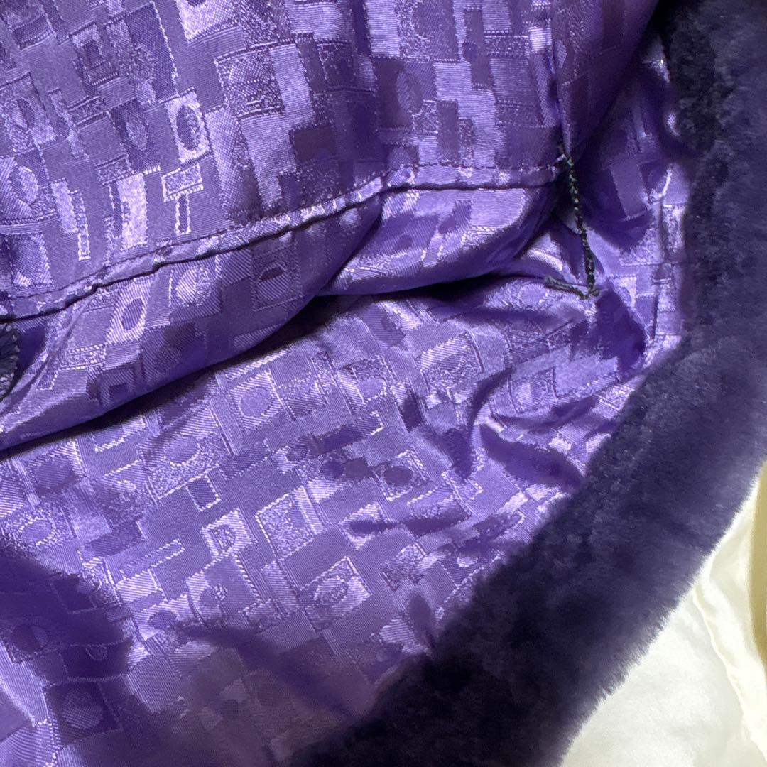 EMBA エンバ シェアードミンク コート リアルファー　毛皮　パープル