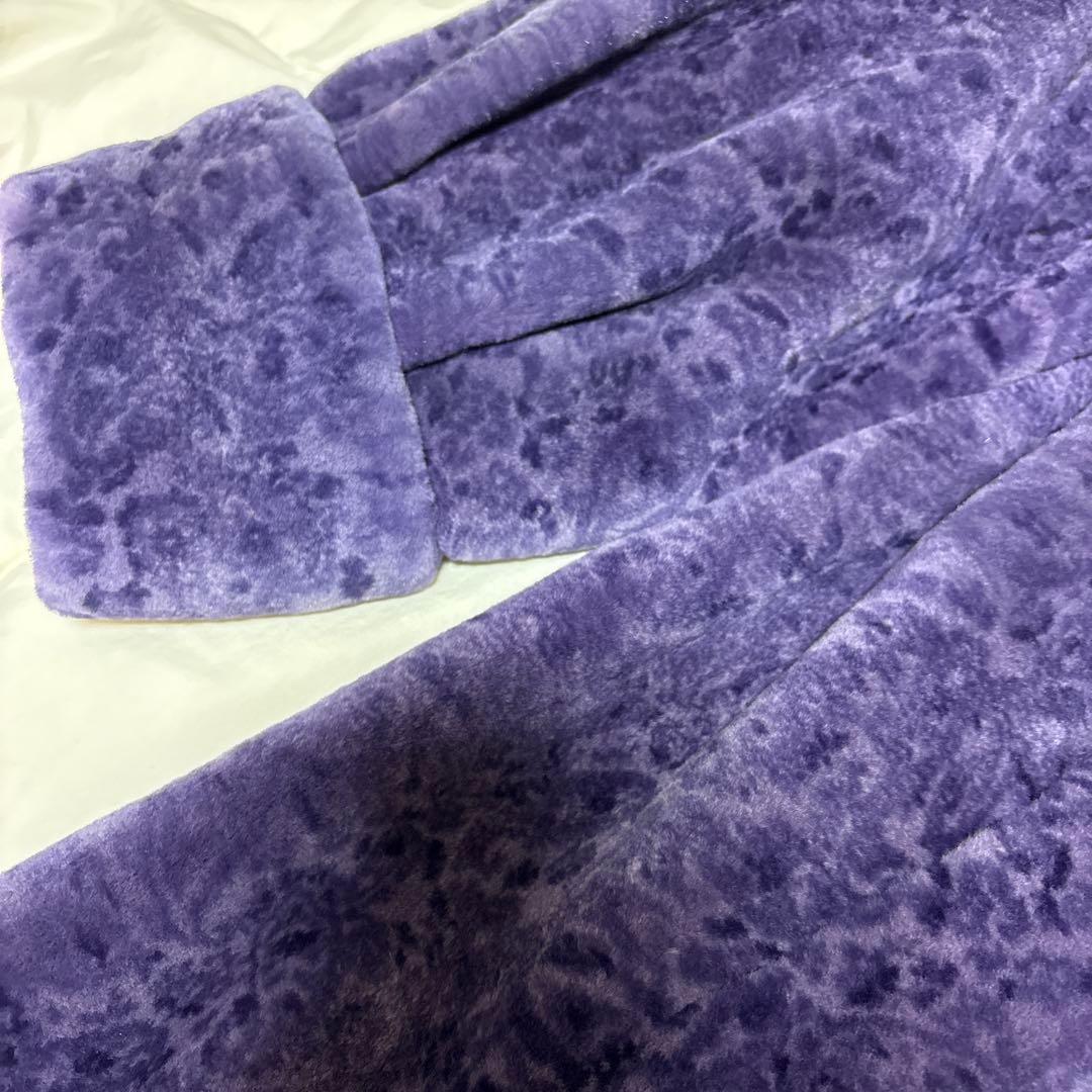 EMBA エンバ シェアードミンク コート リアルファー　毛皮　パープル