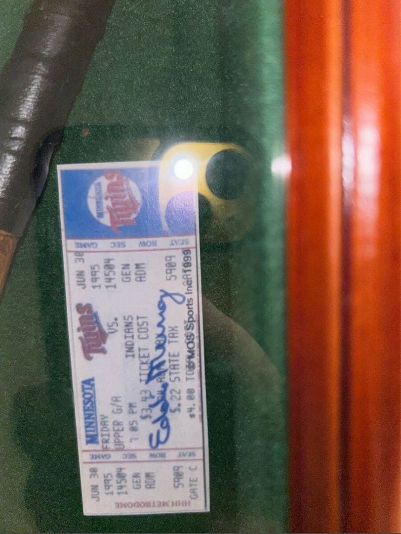 レトロ品 大リーグ ガラス額入り 記念品 ベーブ・ルース 1957