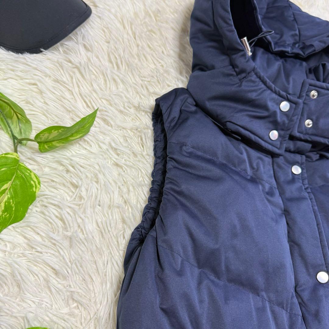 【ムータマリン】美品 ダウンベスト ネイビー Mサイズ レディース 2way