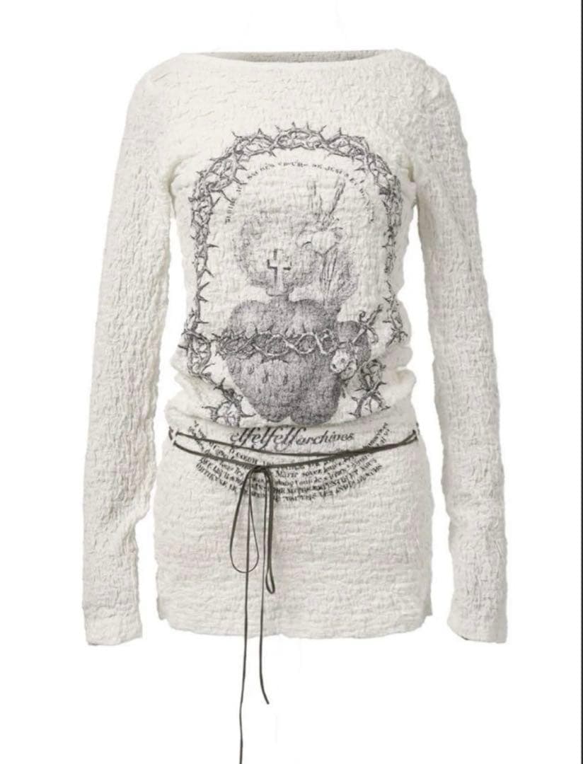 elfelfelfarchives ワンピース ロングスリーブドレス