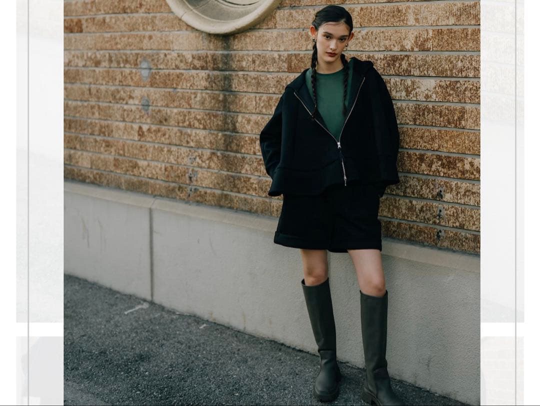 LINKABLE ボンディングショートパンツ(ブラック)M