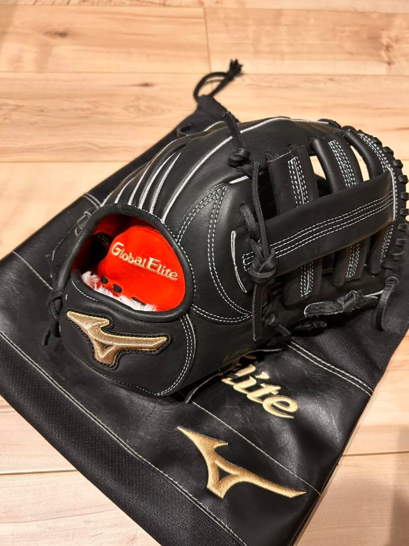 ミズノ　グローバルエリート　軟式グローブ　西川モデル　外野手用