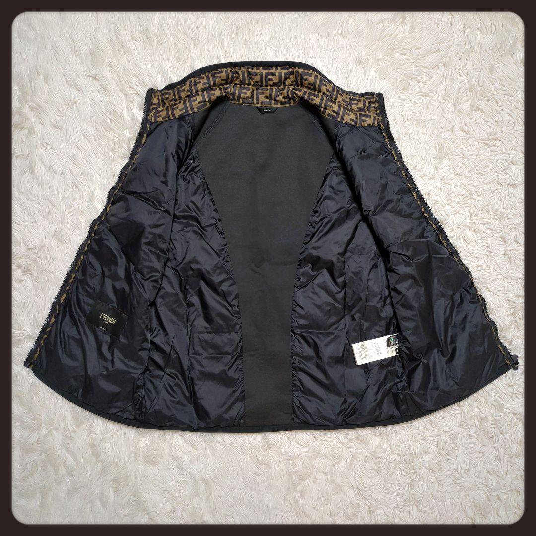 【極美品・人気モデル】FENDI☆ズッカ ダウンベスト フルジップ ドッキング