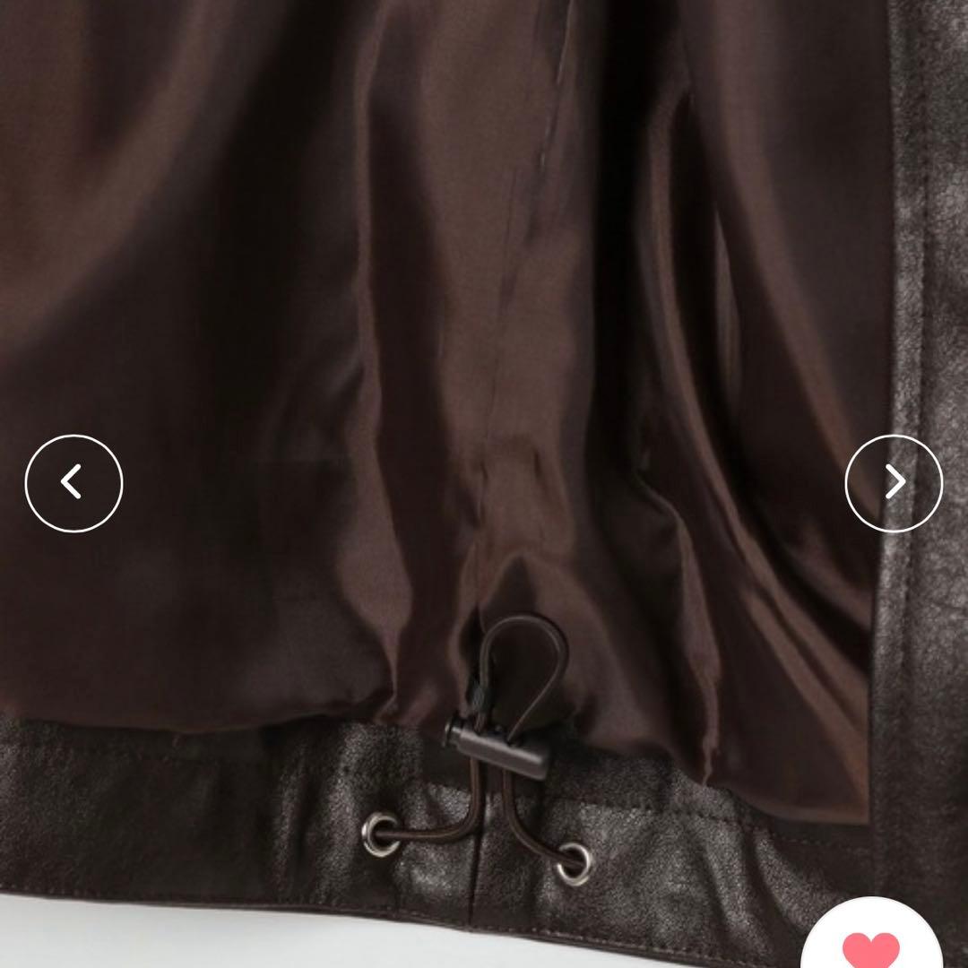 フェイクレザードロストブルゾン