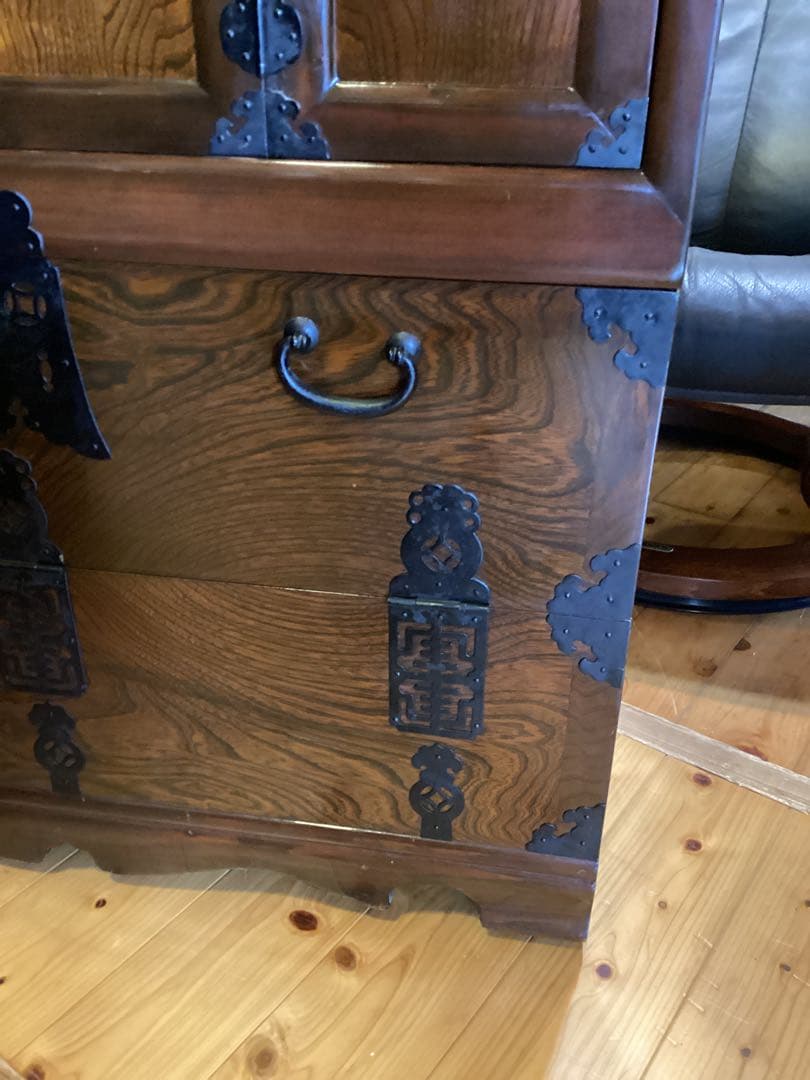 時代箪笥　民芸箪笥　整理箪笥　鍵付き　収納箪笥