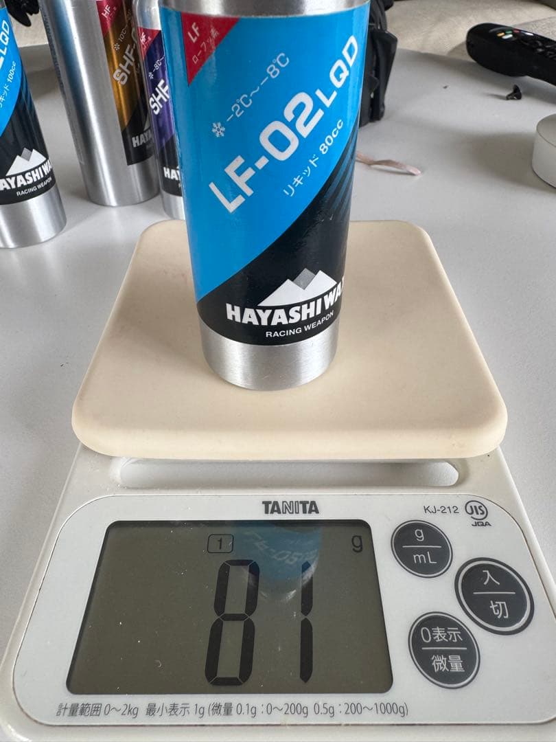 ハヤシワックス リキッドwax 5本セット(ハイシーズンから春先、パウダーまで)