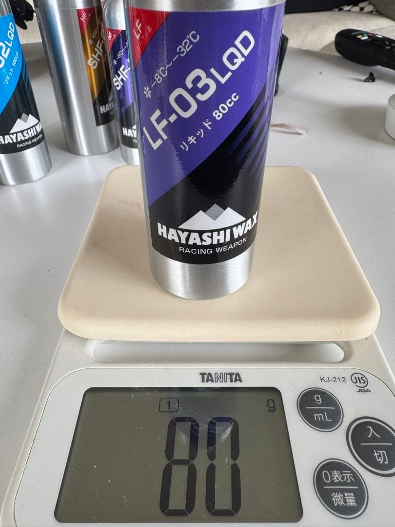 ハヤシワックス リキッドwax 5本セット(ハイシーズンから春先、パウダーまで)