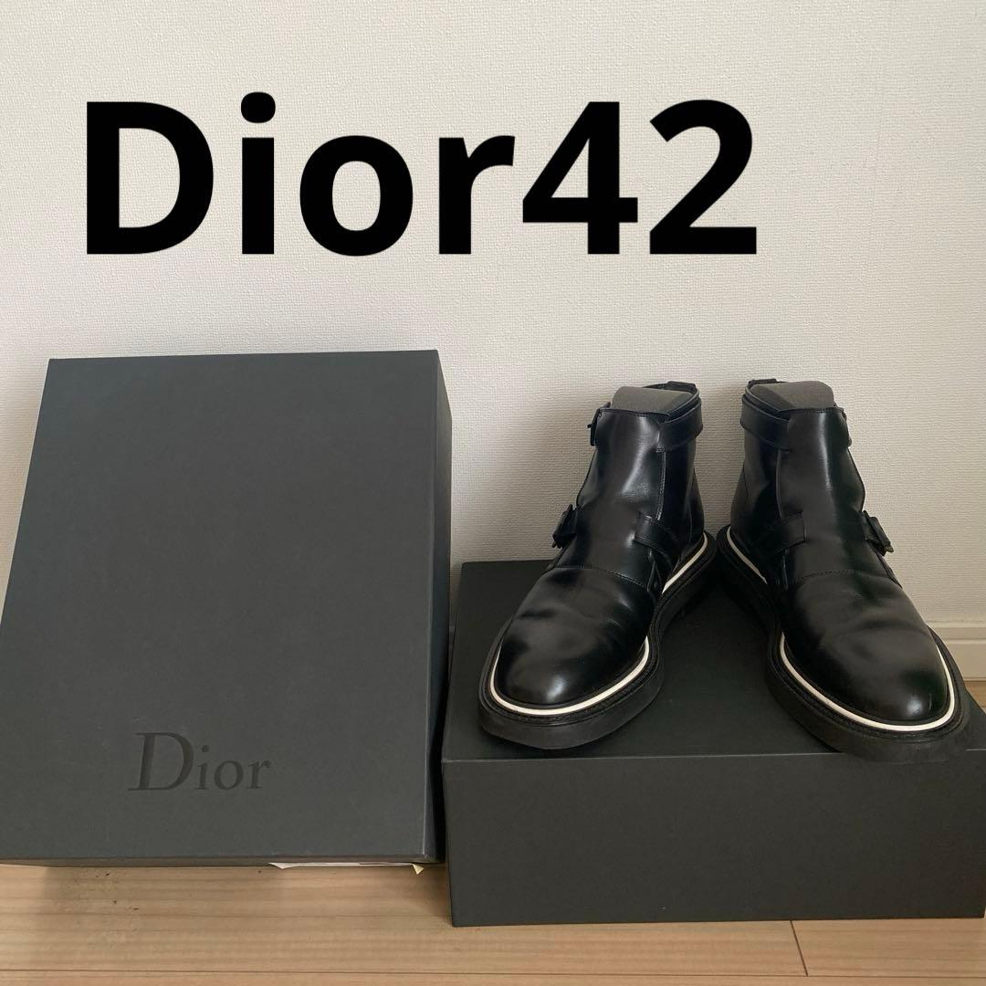 【匿名配送】DIOR HOMMEメンズブーツ42（27cm程度）