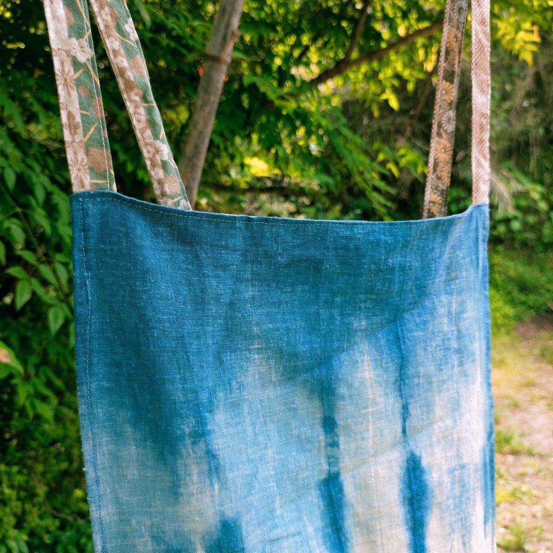 正藍染ヘンプコットン　あいとわエプロン