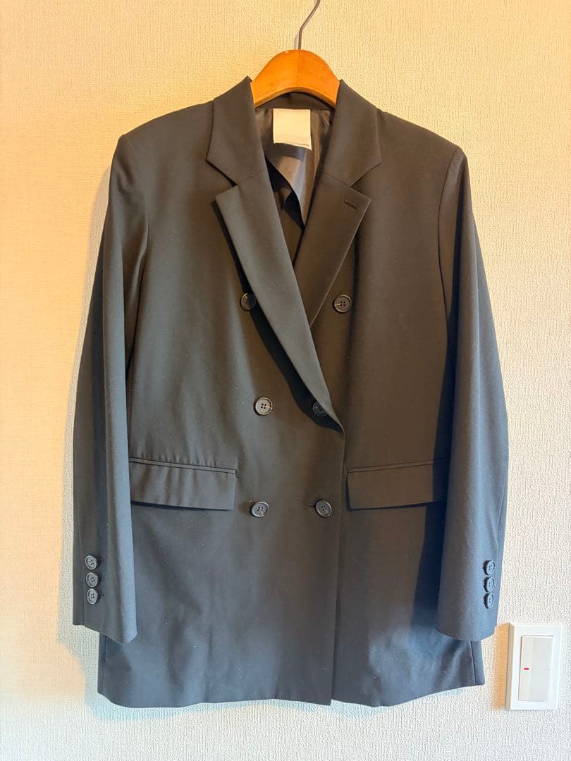 Whim Gazette ブラック テーラードジャケット