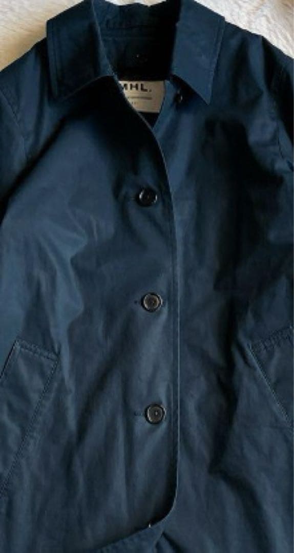 MHL マーガレットハウエル ダウンライナー付き ステンカラーコート Aライン