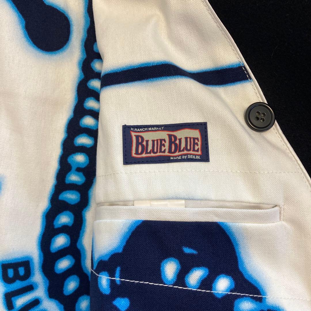 ハリウッドランチマーケット Pコート 美品 ピーコート ハリラン ブルーブルー