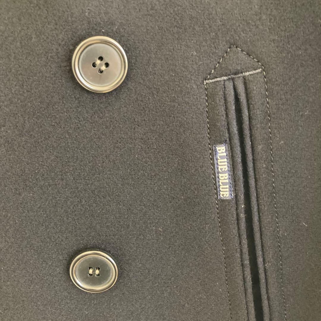 ハリウッドランチマーケット Pコート 美品 ピーコート ハリラン ブルーブルー