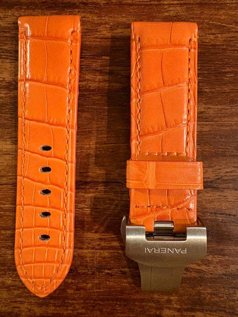 ゆ*う様 PANERAI パネライ 純正dバックル&純正クロコベルト セット 2