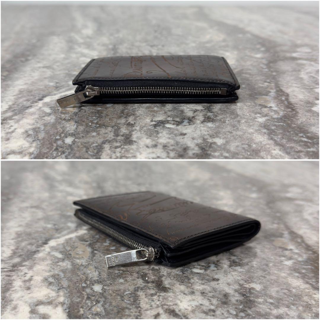 限定 定価13.6万円 ベルルッティ ペリプル スクリットレザーミニ財布