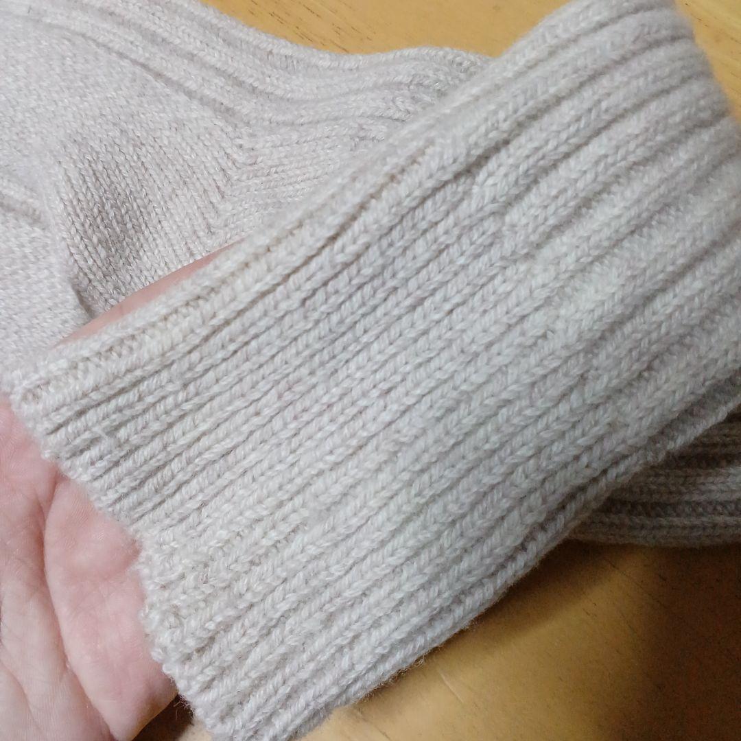 【バラ売り可】わざわざオリジナル靴下3足セット　湯たんぽみたいなリブウール靴下